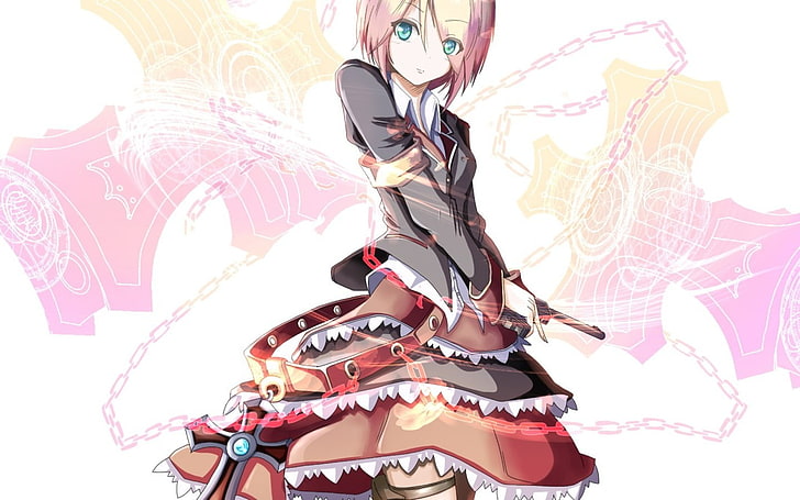 pink-haired female anime character, original characters, decoration