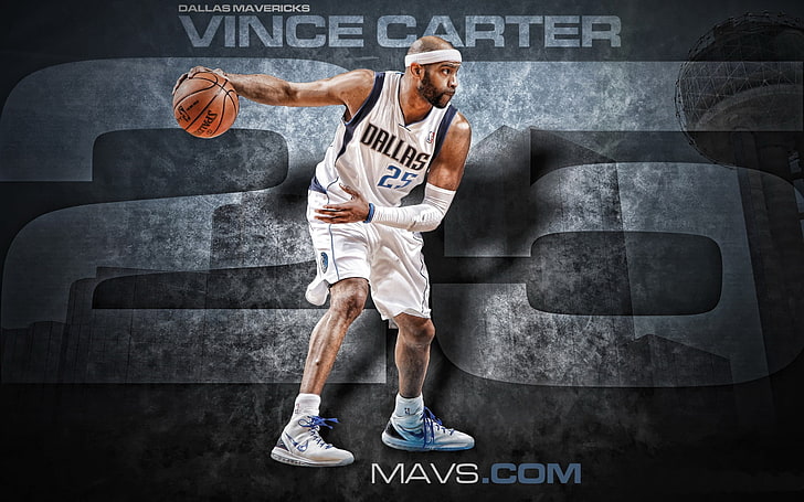 Vince Carter-NBA 2013-2014 Wallpaper, Dallas Mavericks 25 Vince Carter digital wallpaper, HD wallpaper