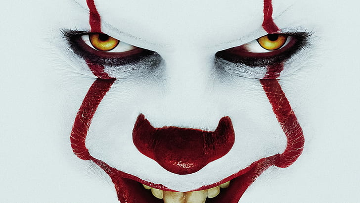 Bill Skarsgård, clown, It (movie), pennywise, horror, movies, HD wallpaper
