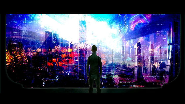 1280x720px | free download | HD wallpaper: anime digital wallpaper,  futuristic city, glass, rain, Engineer (character) | Wallpaper Flare