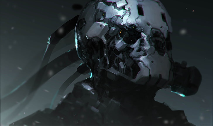 monster character digital wallpaper, artwork, concept art, cyborg