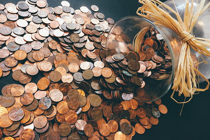 Currencies, Coin, Jar, Money, HD wallpaper