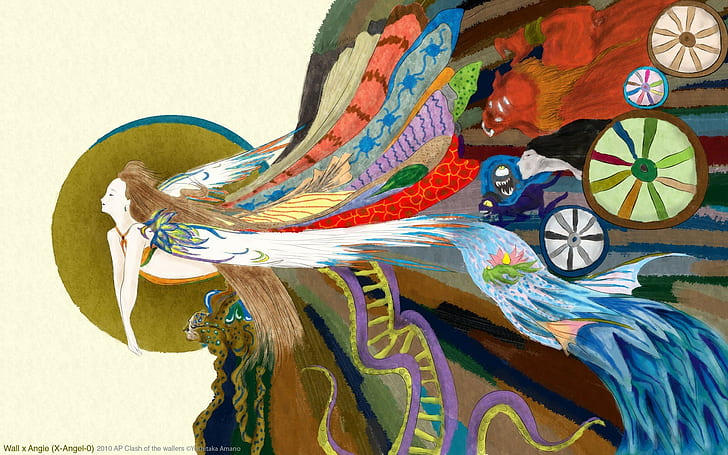 Traditional Artwork, angel, fantasy art, 2010 (Year), colorful, HD wallpaper