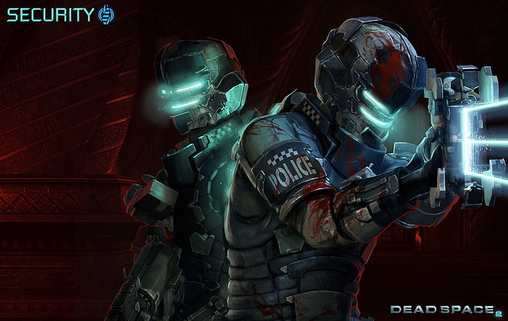 Dead Space 2 digital wallpaper, video games, military, helmet, HD wallpaper