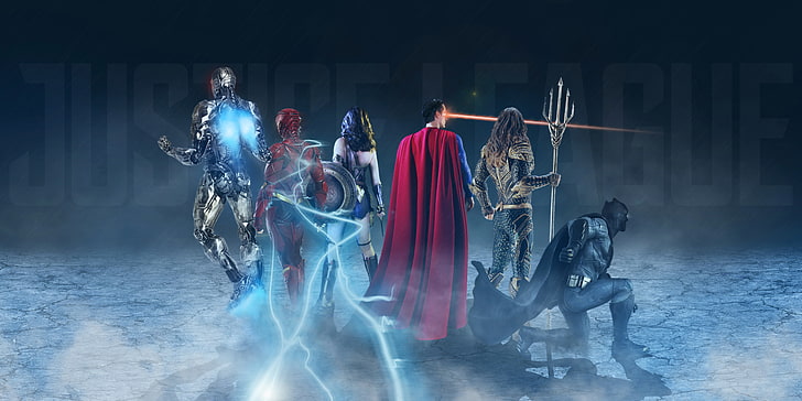 Cyborg, The Flash, 4K, Wonder Woman, Superman, Batman, 8K, Justice League, HD wallpaper