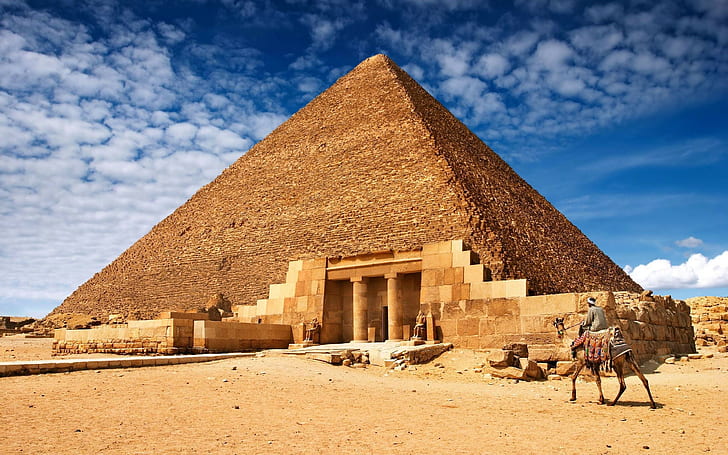 pyramid, Egypt, ancient, desert, HD wallpaper