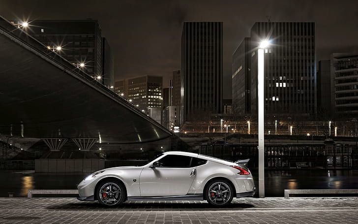 2014 Nissan 370Z NISMO 2, silver sports coupe, cars, HD wallpaper