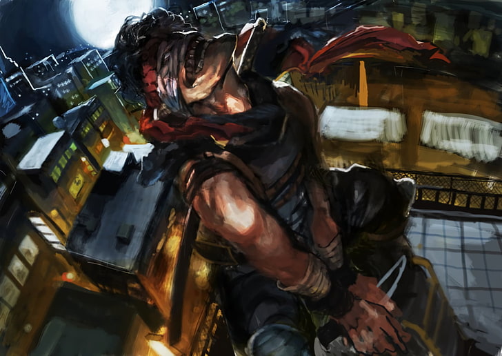 man wearing red mask digital wallpaper, Anime, My Hero Academia