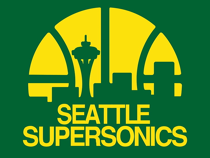 NBA, basketball, Seattle Supersonics, sport, communication, HD wallpaper