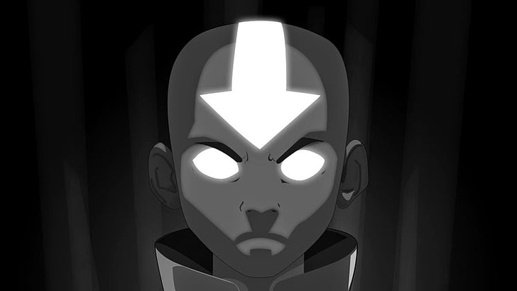 Aang the Avatar illustration, Avatar: The Last Airbender, angry