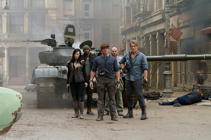 The Expendables, The Expendables 2, Barney Ross, Dolph Lundgren, HD wallpaper
