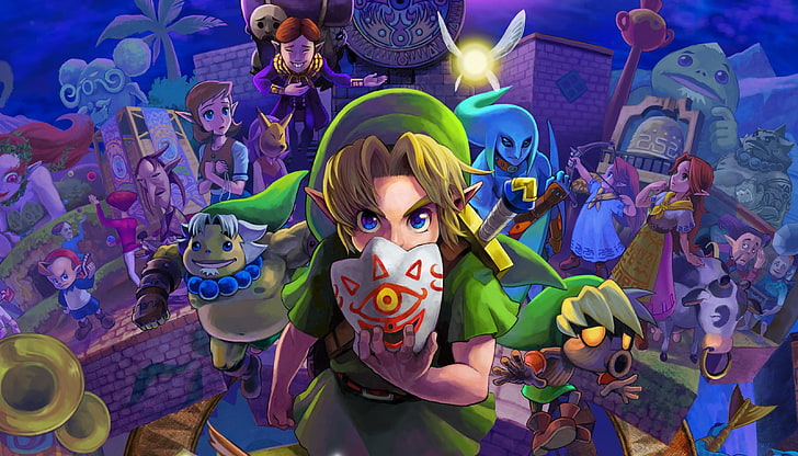 The Legend of Zelda: Majora's Mask, video games, Link, Happy Mask Salesman, HD wallpaper