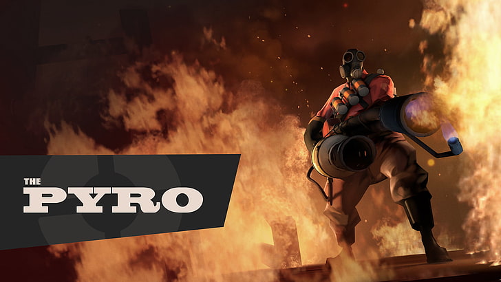 Team Fortress 2, Pyro (character), video games, HD wallpaper