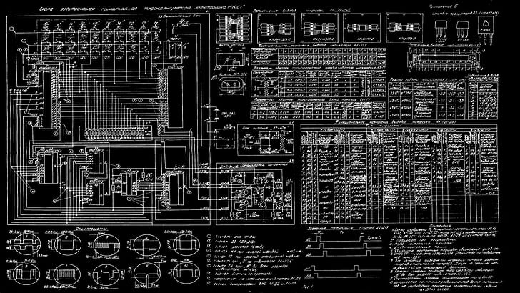 Blueprint, Bw, Diagram, Russian, Schematic, HD wallpaper