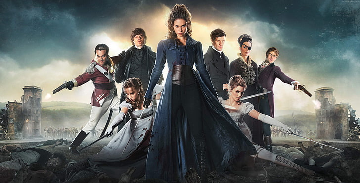 Pride and Prejudice and Zombies, Lily James, Sam Riley, Best Movies, HD wallpaper