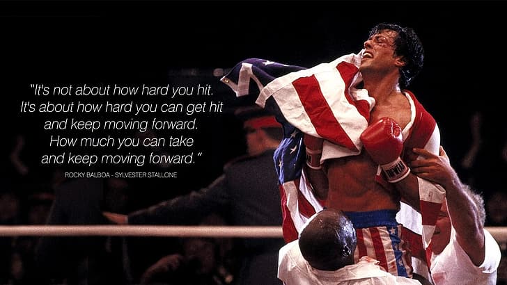 Rocky (movie), Rocky Balboa, quote, Sylvester Stallone, HD wallpaper