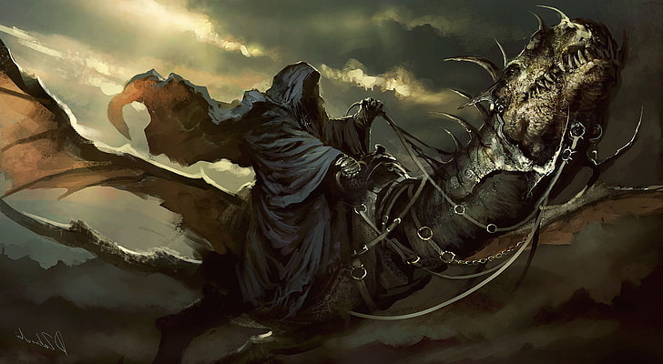artwork, fantasy Art, Nazgûl, The Lord Of The Rings, Witchking Of Angmar, HD wallpaper
