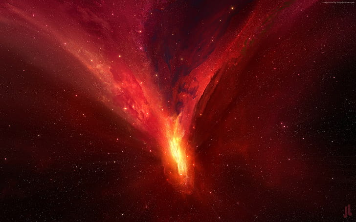 red, HD, Horsehead Nebula, HD wallpaper