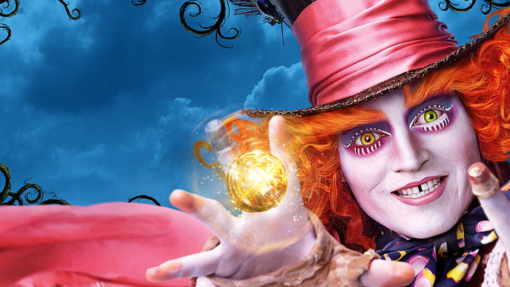 Mad Hatter from Alice in Wonderland, Alice Through the Looking Glass, HD wallpaper