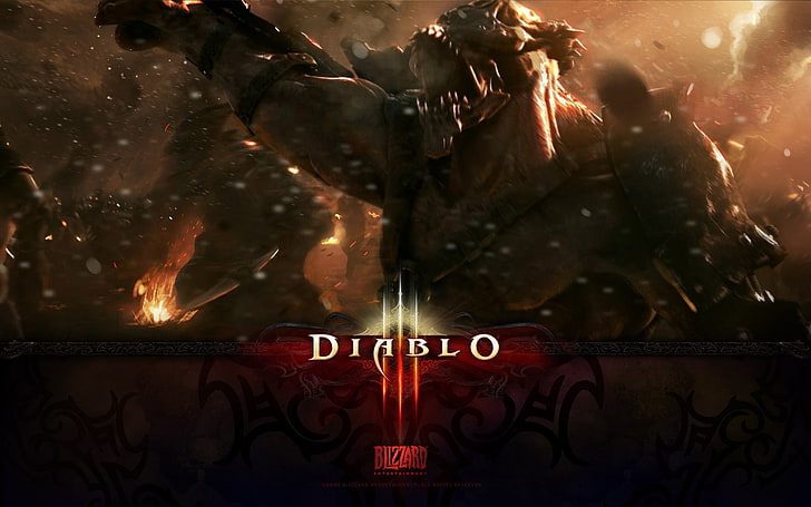 Diablo III, text, communication, no people, western script, HD wallpaper