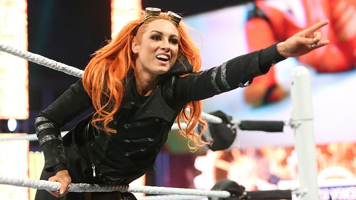 becky lynch dyed hair redhead orange hair wwe wrestling, young adult, HD wallpaper