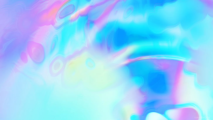 Fluid, Gradient, Waves, Spectral, Blue, HD wallpaper