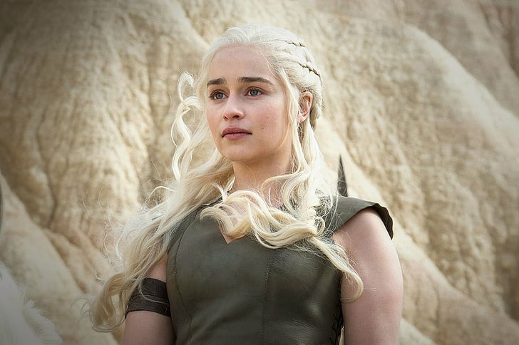 Daenerys Targaryen Wallpaper 4K, Dragon, Emilia Clarke