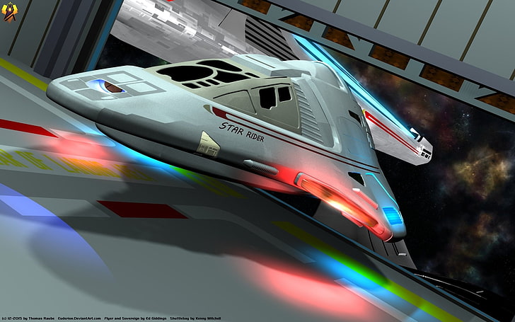 Star Trek, Star Trek: Voyager, Delta Flyer, Sci Fi, Shuttle, HD wallpaper