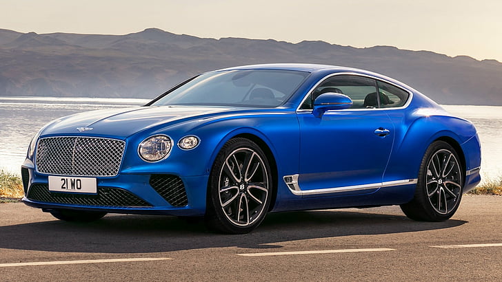 Bentley, Bentley Continental GT , Blue Car, Luxury Car, HD wallpaper