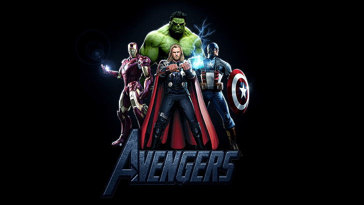 Captain America The Avengers Iron Man Thor Hellboy Marvel Comics Desktop Backgrounds 3840×2160, HD wallpaper