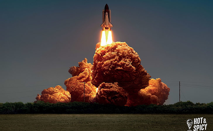 KFC Nuggets Fast Food, Food and Drink, Creative, Golden, Advertising