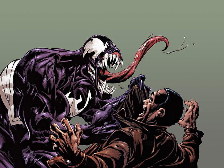 Venom wallpaper, Spider-Man, Marvel Comics, Bill Cosby, studio shot, HD wallpaper