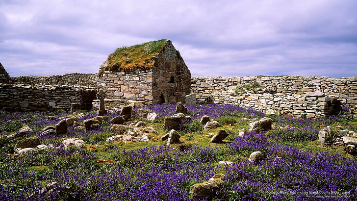 Monastic Ruins, Inishmurray Island, County Sligo, Ireland, Architecture, HD wallpaper