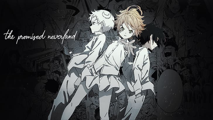 The promised neverland, Emma (The Promised Neverland), Ray (The Promised Neverland), HD wallpaper