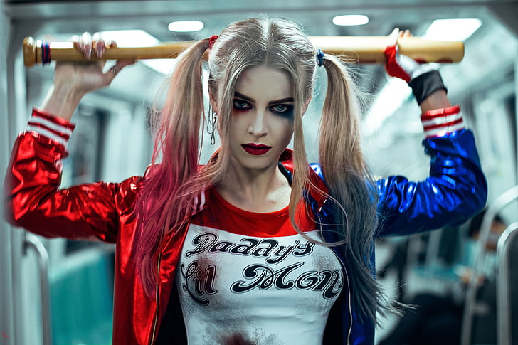 Harley Quinn, Cosplay, 4K, HD wallpaper