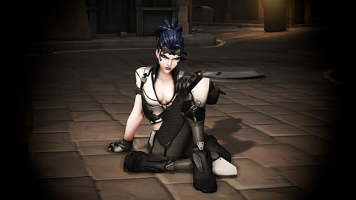 Widowmaker (Overwatch), young women, young adult, one person