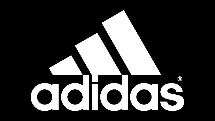 adidas with black background