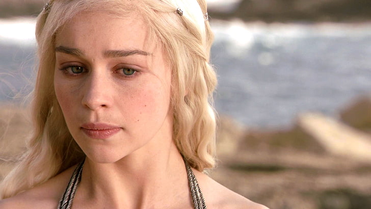 women's pink and white top, Daenerys Targaryen, Game of Thrones