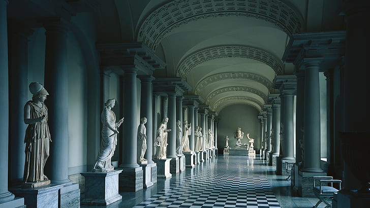 Sweeden, Stockholm, museum, Gustav III's antikmuseum, sculpture, HD wallpaper