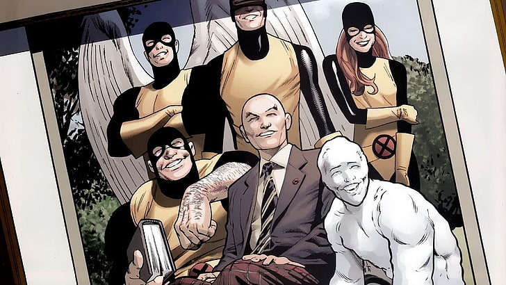 Marvel X-men illustration, comics, Charles Xavier, young adult
