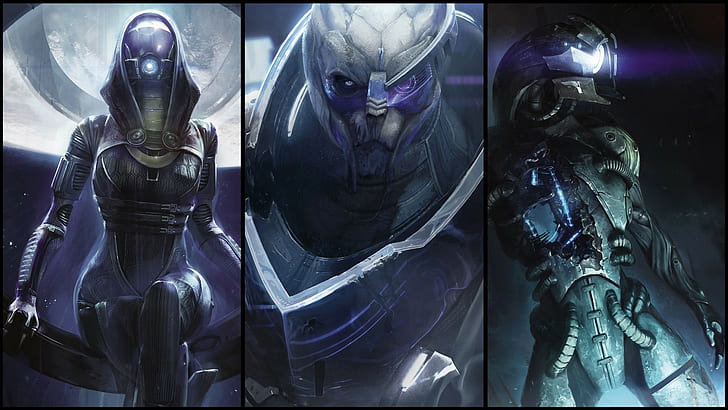 Mass Effect, Garrus, legion, Tali Zorah nar Rayya, HD wallpaper
