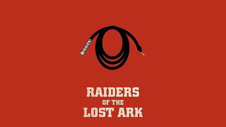 Raiders of the Lost Ark illustration, movies, minimalism, Indiana Jones