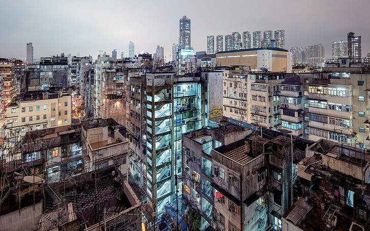 city, cityscape, skyscraper, building, Hong Kong, architecture
