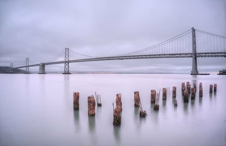 Oresund Bridge, san francisco, san francisco, Good morning, San Francisco  Bay Bridge, HD wallpaper