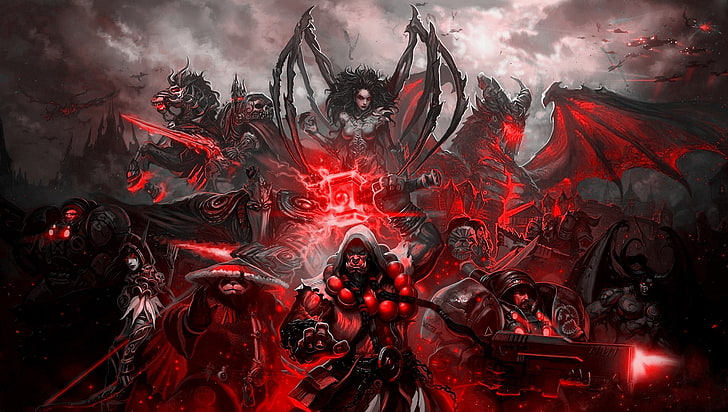 Blizzard Entertainment, Chen Stormstout, deathwing, Garrosh Hellscream, HD wallpaper