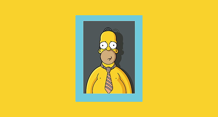 Figure, Frame, Homer, Simpsons, Art, Cartoon, The Simpsons, HD wallpaper