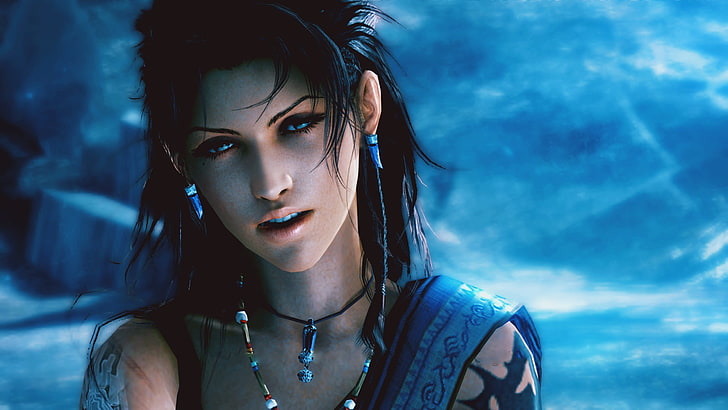 female anime character digital wallpaper, video games, Final Fantasy XIII