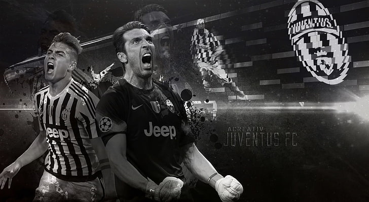 Juventus F.C., Sports, Football, buffon, dybala, champions, real people, HD wallpaper