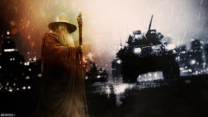 Battlefield, Battlefield 4, Gandalf, The Lord of the Rings, HD wallpaper