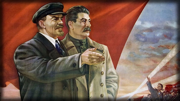 Misc, Russian, Joseph Stalin, USSR, Vladimir Lenin, HD wallpaper